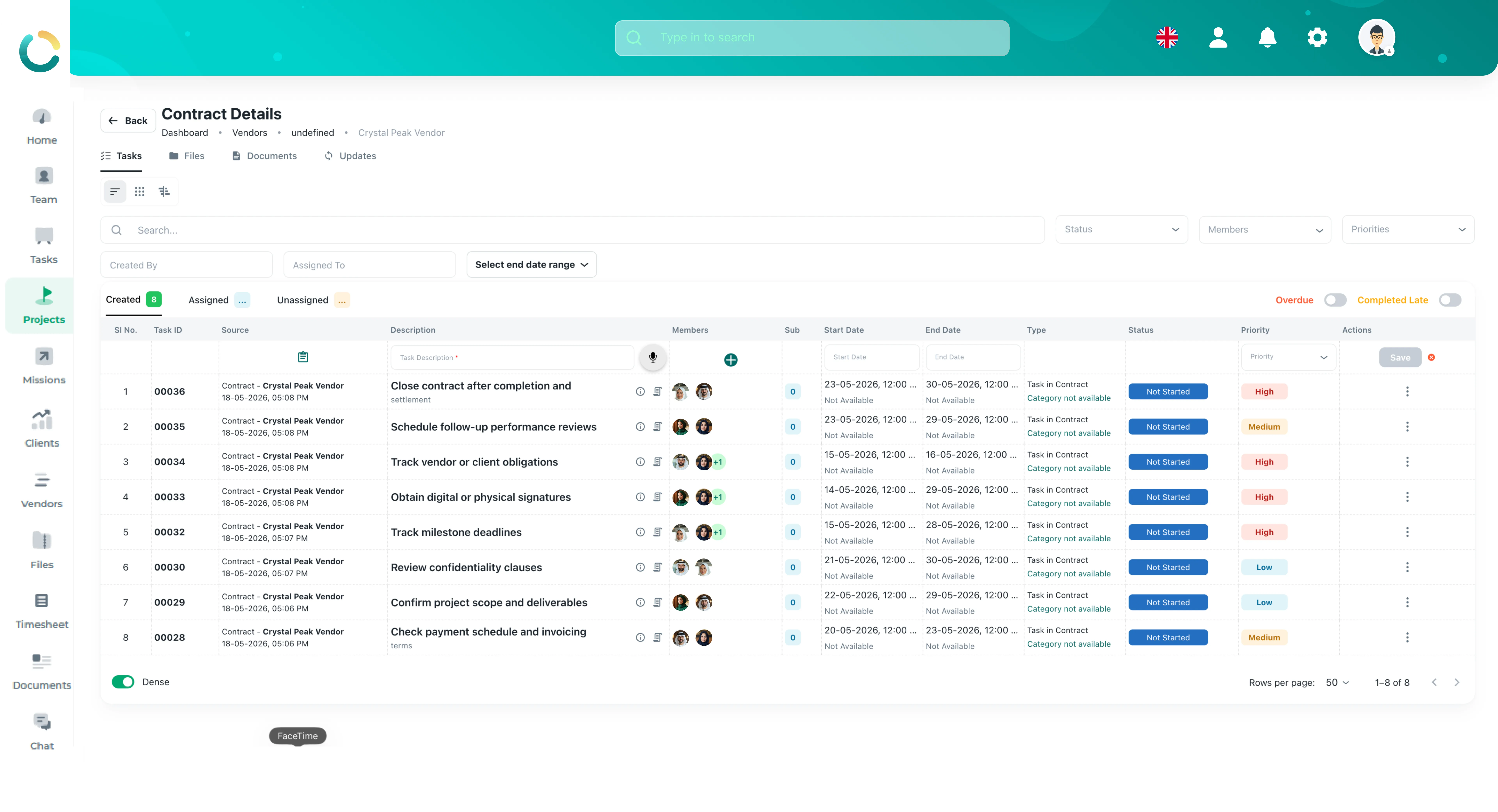 TAIRRAGO Vendor Contract Management